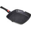 KAMBERG Padella Griglia 28 x 28 cm, Manico Rimovibile, Ghisa di Alluminio, Rivestimento Antiaderente di Alta Performance Pietra, Tutti Fornelli y induzione, Senza PFOA