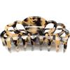 QinGoo Grande Mollettone per Capelli Donna in Acetato Pinza per Capelli Artiglio per Capelli Clip per Capelli, Accessorio per Capelli 1 Pezzo, 10cm, Tartaruga