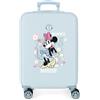 Disney Minnie Happy Valigia per Bambini Rigida Chiusura a combinazione Laterale 4 Ruote Bagaglio a Mano è realizzato in ABS, un materiale rigido e leggero., Valigia, Taglia unica, Valigia