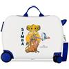 Disney Il Re Leon Simba & Friends Valigia per Bambini Rigida Chiusura a combinazione Laterale 4 Ruote Bagaglio a Mano è realizzato in ABS, un materiale rigido e leggero., Simba Friends, Taglia unica