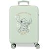 Disney Joumma Disney Stitch Valigia da cabina verde 38 x 55 x 20 cm Rigido 2 kg Chiusura a combinazione laterale ABS 2 kg 35 L Bagaglio a mano, Verde, Taglia unica, Valigia cabina