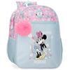 Disney Minnie Happy Zaino per bambini, zaino scolastico, realizzato in poliestere, tasche laterali, spalline larghe regolabili, maniglia superiore per appenderla, sistema magic Fix., Zaino, Taglia