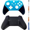 Hzxkqmil Guscio Anteriore e Posteriore Alloggiamento di Ricambio Custodia di Copertura Personalizzata Accessori per Xbox Elite Controller Series 2, Blu Chiaro + Nero