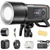 Godox AD600ProII Flash stroboscopico per fotografia, 600 W flash Speedlite, flash esterno con luce di modellazione bicolore 40 W 2.4G 1/8000 HSS 0.01 ~ 0.9s Tempo di riciclo