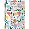Q Kalon - Agenda Scolastica 2025 2026 - Settimana Visibile, Formato A5 (15x21 cm), Spagnolo e Inglese, Settembre-Giugno, Chiusura a Spirale, Copertina Flessibile con Protezione in Plastica - Garden