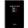 Q Kalon - Agenda Scolastica 2025 2026 - Settimana Visibile, Formato A5 (15x21 cm), Spagnolo e Inglese, Settembre-Giugno, Chiusura a Spirale, Copertina Flessibile con Protezione in Plastica - Planner