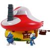 OPO 10 - La casa dei Puffi con 2 Figure in PVC + Adesivi - CS38