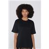 Tezenis T-shirt 100% Cotone Pesantezza Media Over Donna Nero