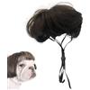 TNSRAY Parrucca per cani, copricapo per cani, costume per animali domestici, costume per Halloween, Natale, festival, feste, cosplay, copricapo, giochi di abbigliamento, Parrucca per cani copricapo