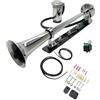 YIYIDA Corno d'aria Camion Horn Design innovativo e accessori regolabili Air horn 150db Altoparlante argento Cromo Zinco Singola Tromba Compressore Car horn per 12 V Camion Barca ect