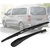 JinsenTGG Braccio e Spazzola Tergilunotto Posteriore Compatibile con Citroen Jumpy/Fiat Scudo/Peugeot Expert 2007-2016, Braccio Tergicristallo Posteriore Gomma Kit Impermeabile