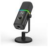 IXTECH Microfono USB da gioco per PC, con cancellazione del rumore, microfono a condensatore per podcast e streaming video, con supporto treppiede, filtro pop, supporto antiurto, controllo del