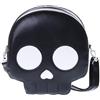 Kawaii-Story LB-6123-2 - Borsa gotica per Halloween, con teschio, 22 x 21 x 6 cm, colore: Nero, Nero