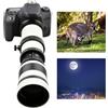 Gonetre Fotocamere digitali e accessori bianco 420800mm Apertura F 8.316 Full Manual Focusing Telescopio Zoom Teleobiettivo per EFS Mount Camera 28 * 9 * 9CM Lens and Accessories