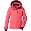 killtec Bambine e ragazze Giacca da sci/giacca funzionale con cappuccio e paraneve KSW 205 GRLS SKI JCKT, coral pink, 152, 43553-000