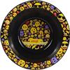 CYPBRANDS Marchi CyP- Emoji, Set stoviglie, ciotola, piatto e bicchiere, Campeggio, Escursione, Colore nero, Prodotto Ufficiale