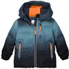 first instinct by killtec Bambini Giacca trapuntata/funzionale in look piumino con cappuccio e paraneve FISW 39 MNS QLTD JCKT, denim dunkelpetrol, 122/128, 43386-000