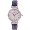 Seiko femminile | quadrante in cristallo bianco | cinturino in pelle blu SRZ545P1