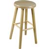 Magnetic Mobel Sgabello in Legno seggiola da Bar H60 cm (Grezzo (Senza Lacca))