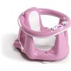 OKBABY Flipper Evolution - Seggiolino da Bagno, Anello con Seduta in Gomma Antiscivolo per il Bagnetto del Neonato 6-15 Mesi (13 kg) - Rosa
