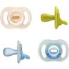 Tommee Tippee Ciuccio Ultra-light Giorno e Notte, 6-18 Mesi, Confezione da 4, Succhietto Ortodontico, Design Monopezzo in Silicone, 2 Succhietti Si Illumina al Buio