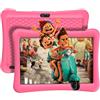 EagleSoar Tablet Bambini 10 Pollici Android 13 Tablet per Bambini Quad Core 3GB RAM 32GB ROM 6000mAh WiFi Bluetooth Controllo Parentale Apprendimento Educazione PC con Custodia (Rosa)