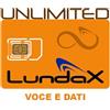 LundaX® SIM ILLIMITATA DATI e VOCE 5G/4G | L'unica vera Illimitata, non si ferma e non rallenta mai | Ideale per tutti i device | Router, Telefoni, Videosorveglianza, Allarmi ecc.. | Copertura in Ital
