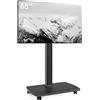AOKCOS Supporto TV Rotante con ripiano in legno, per TV da 32-65 pollici, max. VESA 400x400 mm