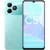 realme C51 Smartphone 4+128 GB,4G Cellulari, Doppia SIM, Fotocamera con AI da 50 MP, Display a 90 Hz da 6,74 pollici, Batteria massiva da 5000 mAh, NFC, Verde, senza adattatore