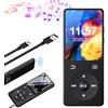 Olycism 64GB Lettore MP3 Bluetooth 2,4 Pollici MP3 Lettore Musicale con Altoparlante HD Integrato Batteria da 450mAh Suono HiFi Radio FM Registrazione Vocale E Books per Adulti Anziani Bambini