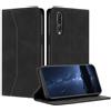 Mo-Beauty Cover Custodia per Huawei P20 Pro, Custodia in PU Pelle Portafoglio Protezione Antiurto Wallet Libro Flip Case Magnetica Supporto Cover a Libro con Slot per Schede Case (Nero)