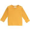 People Wear Organic Maglietta lunga in cotone bio a costine - col. giallo