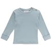 People Wear Organic Maglietta lunga in cotone bio a costine - col. azzurro