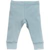 People Wear Organic Leggings in cotone bio a costine - col. azzurro