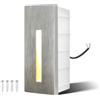 Großcat Applique da Parete Interno Bianco caldo 3000k Applique LED allungata 2,5W Luce per scale rettangolare Per scale Corridoio Balcone Camera da letto Soggiorno, argento