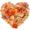 JOZMMZEOOA 40 Pezzi Fiori Finti per Decorazioni Vari Colori Serie Gialla | Artificiali Fiorellini Bomboniere Interno Fiori Decorativi Mista Piccola Fiori di Stoffa per Torte Artigianato DIY Matrimoni