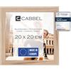CABBEL Cornice 20x20 cm Naturale - Confezione da 1 | Cornice di alta qualità per decorazione da parete e da tavolo | Perfetta per foto e opere d'arte - Moderna e sostenibile