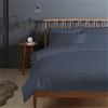 Pizuna Linens Pizuna Set lenzuola letto matrimoniale Cotone 140x200 cm Blu Scuro, 400 fili con trama Sateen in 100% Cotone a fiocco lungo Completo lenzuola con 1 lenzuolo con angoli, 1 lenzuolo sopra, 2 federe