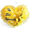 NARAMAKI® Idea Regalo Maestre - Cuscino a Cuore Giallo Appendibile con Scritta Tu Sei Speciale 20cm - Confezione Regalo Donna|Amica|Uomo