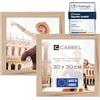 CABBEL Cornice 30x30 cm Naturale - Confezione da 2 | Cornice moderna per decorazione da parete | Ideale per foto, poster e opere d'arte - Elegante e versatile