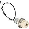 PATIKIL G9 Leggero Base Presa Kit, 1pz 10 Lunga Filo sistemi Ceramica Lampada Supporto Base con Presa oring Smontaggio Strumento, Bianco