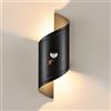 YindaLux 14W Lampada da Esterno con Rilevatore di Movimento, Luce a Parete a LED per Interni/Esterni, IP65 Impermeabile Lampada da Parete, 3000K Applique da Esterno in Alluminio per Terrazza