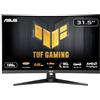 ASUS TUF Gaming VG32WQ3B, Monitor Curvo da 31,5, Quad HD VA (2560x1440), 0,5 ms (GTG), 180Hz, Tecnologia Extreme Low Motion Blur, FreeSync, 90% DCI-P3, Nero