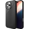 ZAGG Luxe Snap Custodia rinforzata in grafene per iPhone 16 Pro Max [6,9 pollici], Compatibile con MagSafe, Design sottile e confortevole, Cover protettiva antiurto (Nero)