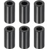 PATIKIL M5 Distanziali in Alluminio, 6pz Distanziali Metallici in Alluminio 5,2mm ID x 10mm OD x 20mm L Distanziatore a Vite in Alluminio Rotondo per Viti 1/5 o M5, Nero