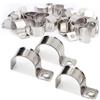 XoeLLe 20 Pezzi Fascette Metalliche, Fascette Stringitubo di Fissaggio, Fascetta Stringitubo per Cavi e Tubi, Piccola Morsetti per Tubi, Fascette Metalliche Stringitubo, Fermacavi in Acciaio Ø 25-26mm