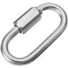 Constrabo® | 1x Maglia Rapida Quick Link in acciaio inossidabile AISI 316 (V4A) 9 mm Ø | Moschettone a vite con capacità di sollevamento di 1300 kg | Connettore a Vite, Maillon Rapide, Chain Link