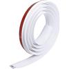 sourcing map Striscia autoadesiva per bordatura del pavimento, striscia di transizione da moquette a piastrella, per laminato, porta, altezza inferiore a 12 mm, colore: bianco