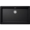 SCHOCK | Lavello Cucina Galaxy N100XL 1 Vasca con Bordo Funzionale per Accessori, Materiale ®Cristadur, Nero Puro, 750x456mm