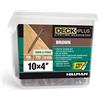 Deck Plus - Viti per legno, colore marrone, 4 x #10, 2,3 kg